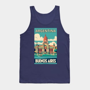 A Vintage Travel Art of Buenos Aires - Argentina Tank Top